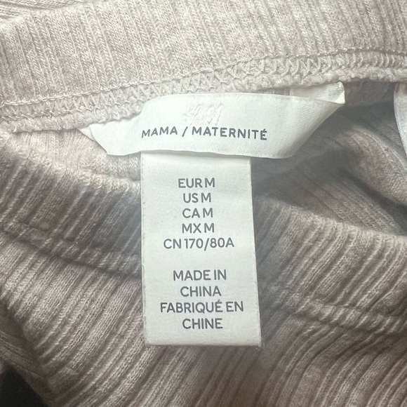 H&M Mama Maternity Midi Skirt Ribbed Grey Long Size Medium - Picture 4 of 4